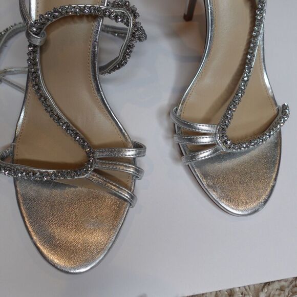 Sam Edelman Women's Granger Silver Metallic Heels Women's Size 10 - Picture 10 of 12